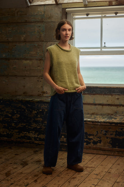 Fisherwoman's Vest - Alpaca Fennel