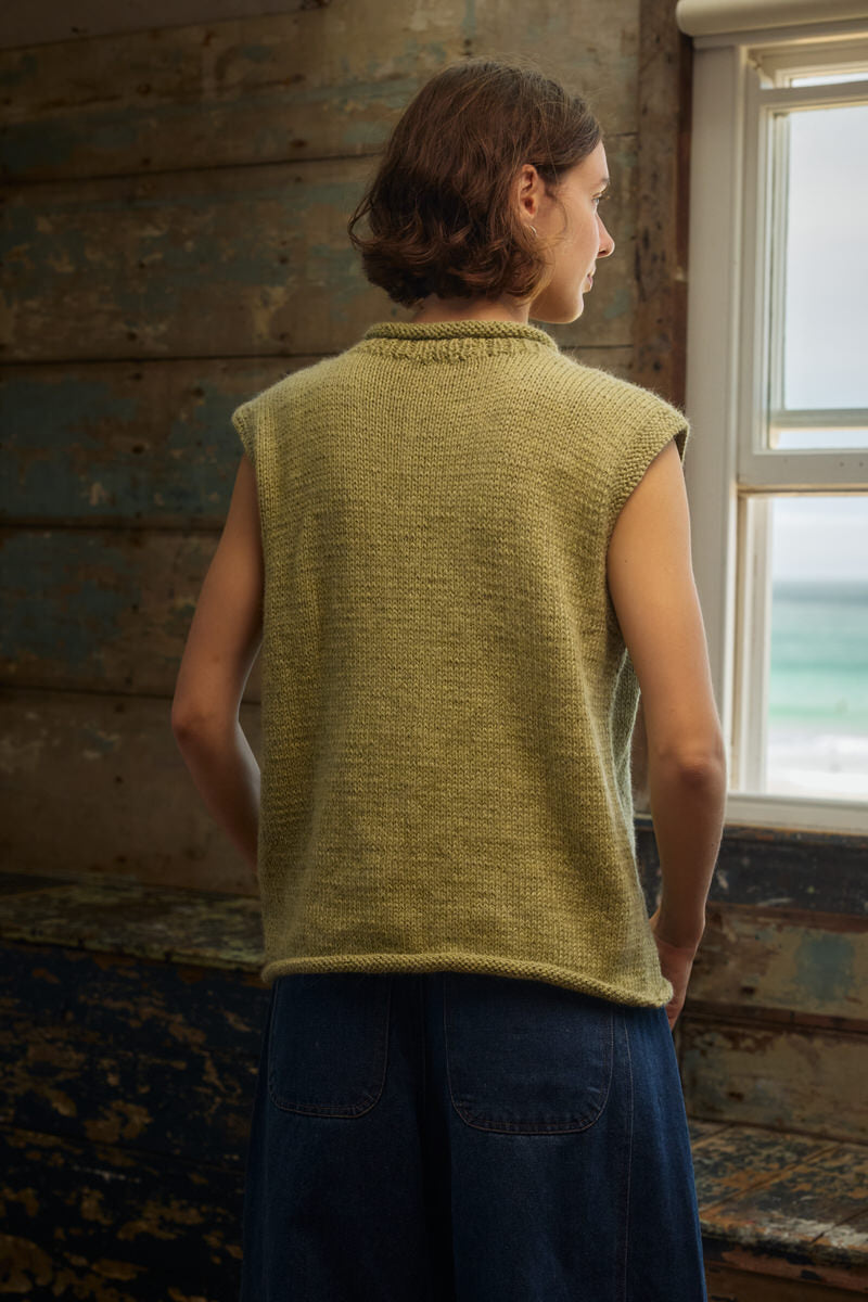 Fisherwoman's Vest - Alpaca Fennel