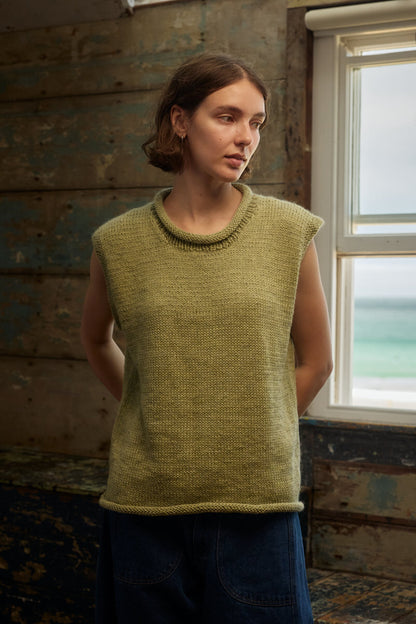 Fisherwoman's Vest - Alpaca Fennel