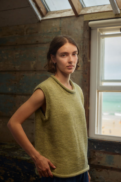 Fisherwoman's Vest - Alpaca Fennel