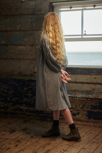 Weaver Midi Dress - Bluebell Gingham
