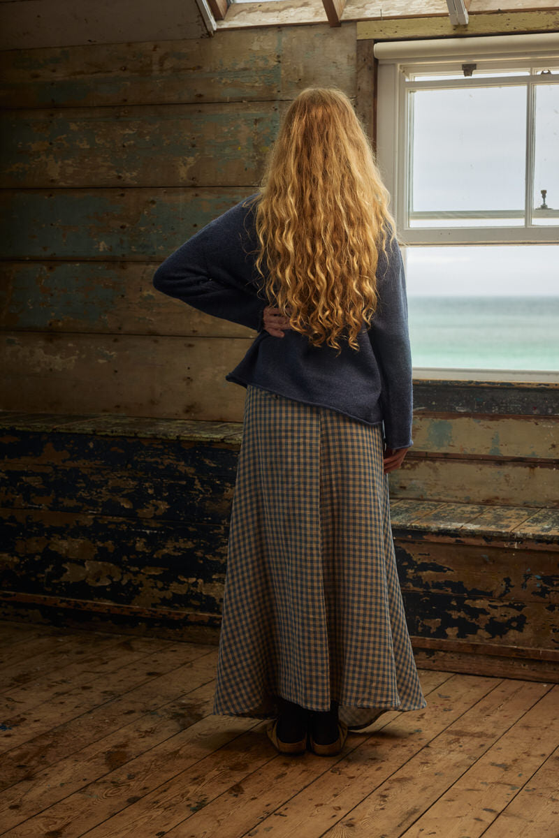 Fisherwoman's Jumper - Alpaca Indigo