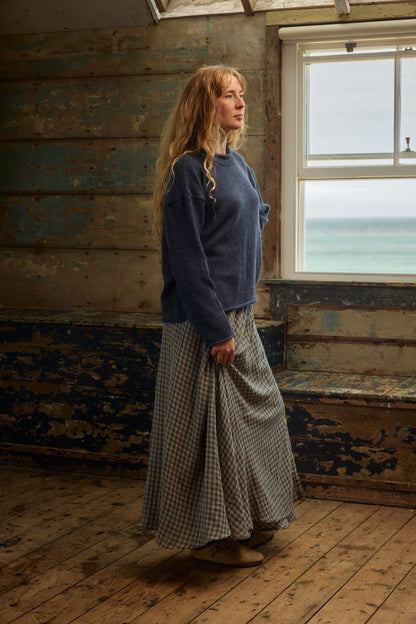 Maxi Wrap Skirt - Bluebell Gingham