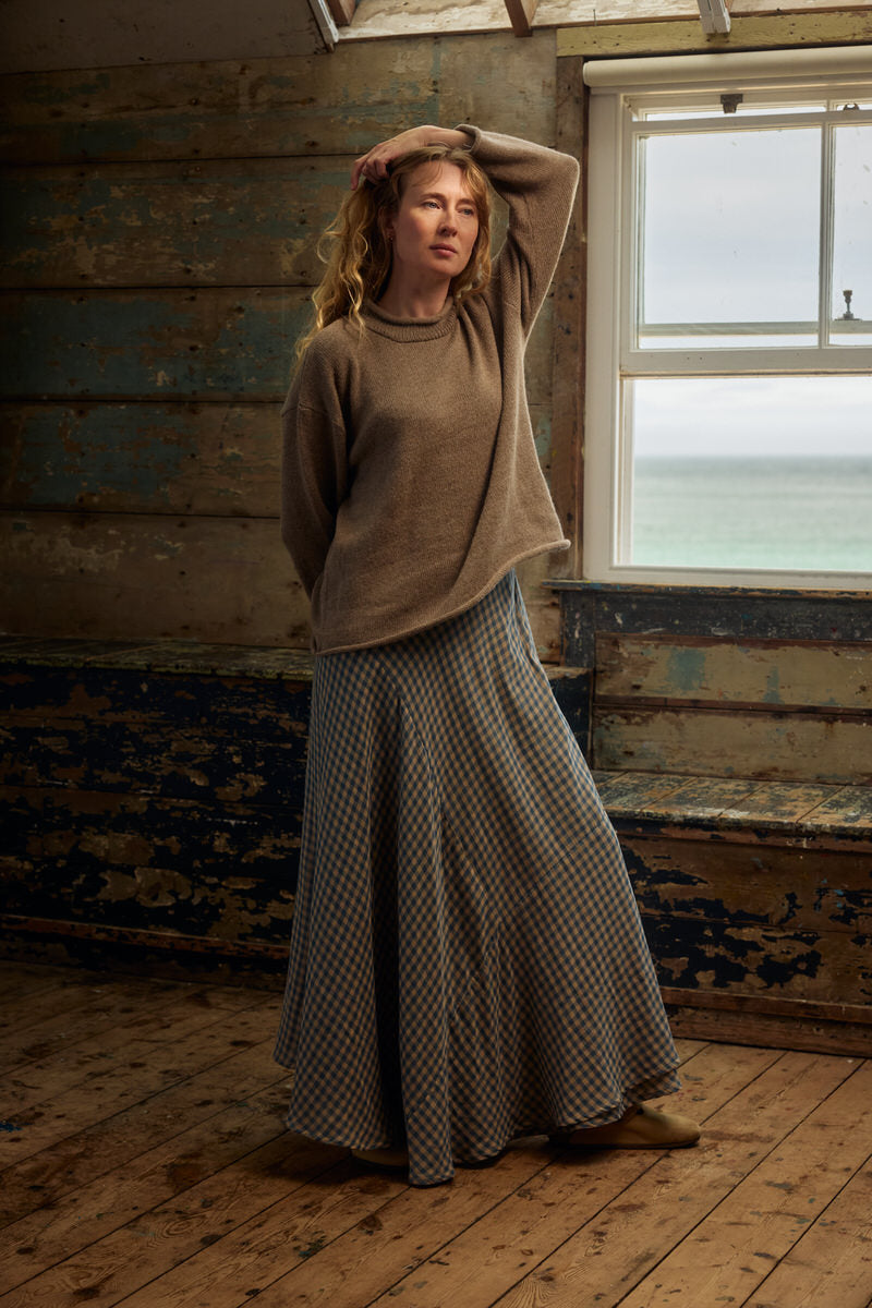 Fisherwoman's Jumper - Alpaca Driftwood