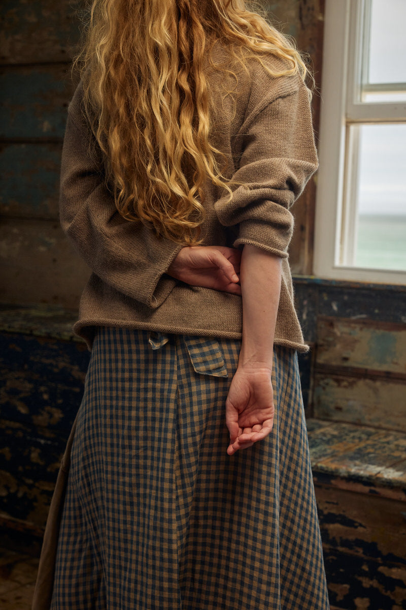 Maxi Wrap Skirt - Bluebell Gingham