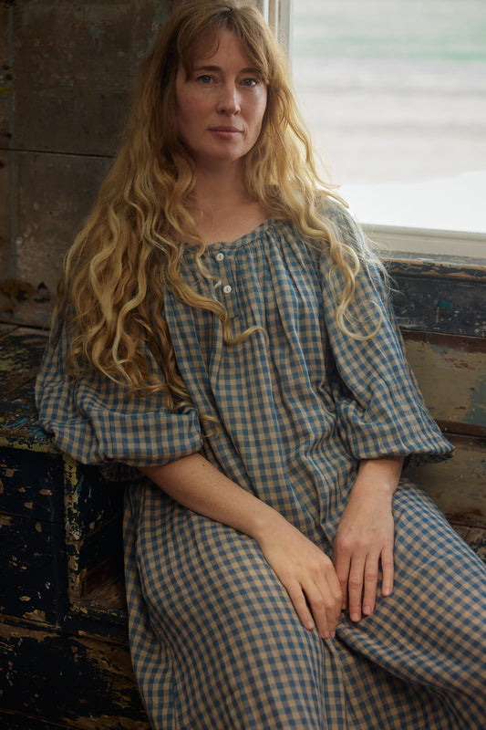 Weaver Midi Dress - Bluebell Gingham