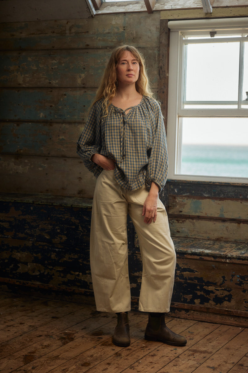 Bryher Barrel Jeans - Ecru Twill
