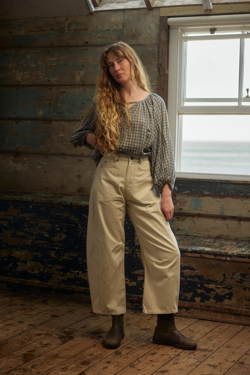 Wren Blouse - Bluebell Gingham