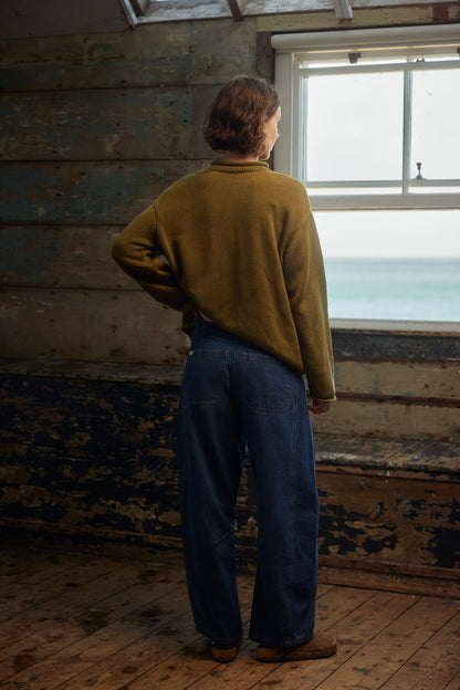 Fisherwoman's Jumper - Moss Green