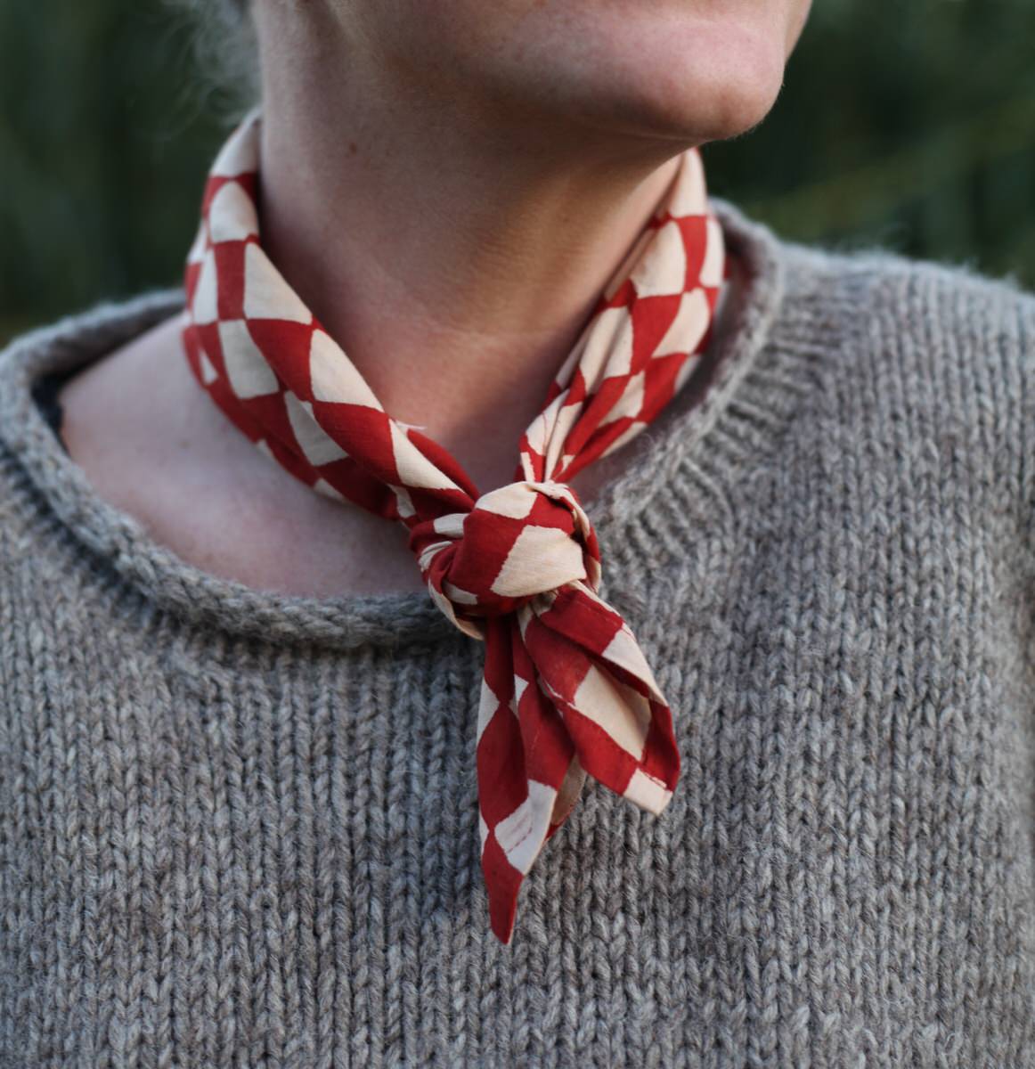 Neckerchief - Red Checkers