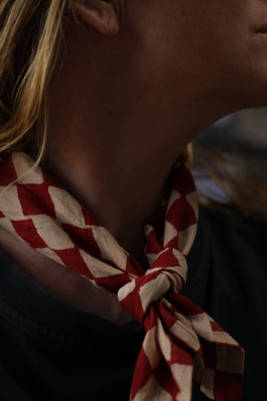 Neckerchief - Red Checkers