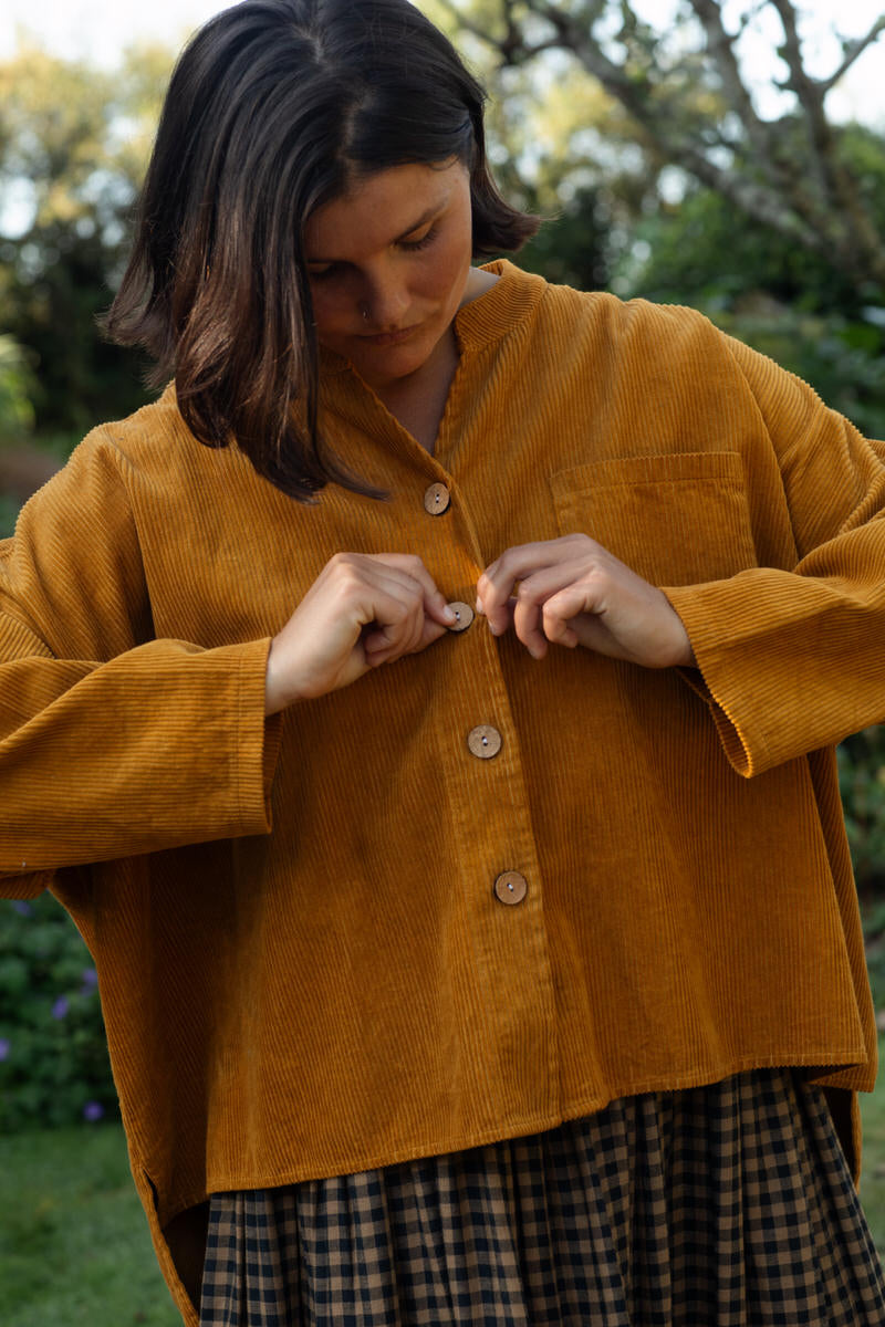 Carpenter Shirt - Mustard Cord