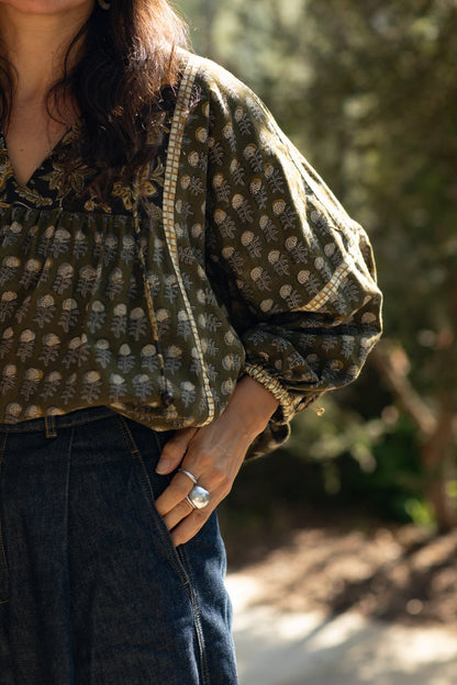 Elm Blouse - Wild Fern