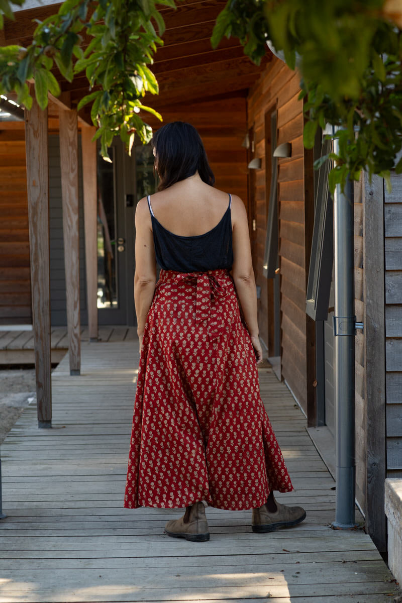 Maxi Wrap Skirt - Rose