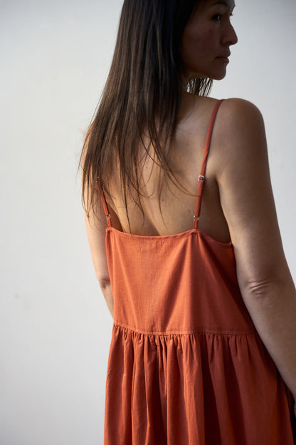 Zennor Midi Dress - Baked Clay