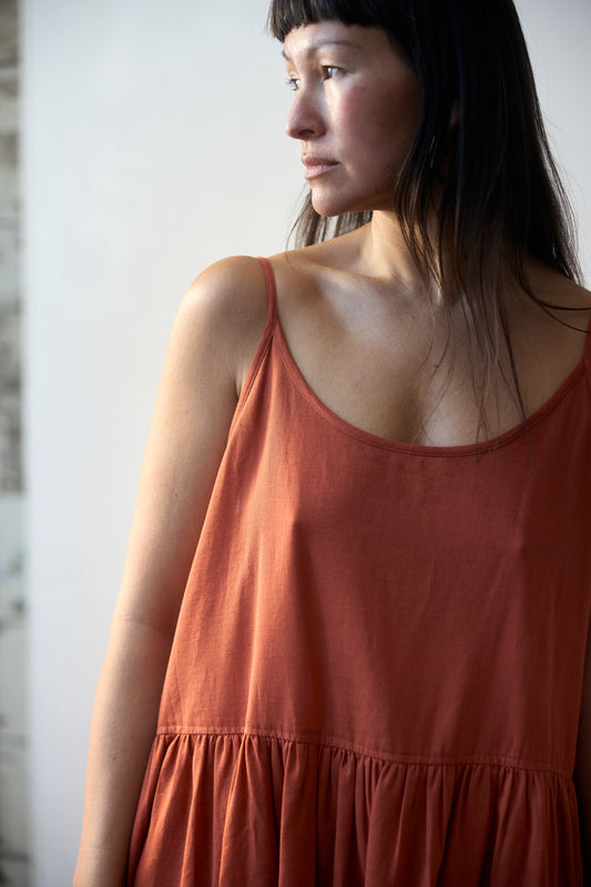 Zennor Midi Dress - Baked Clay