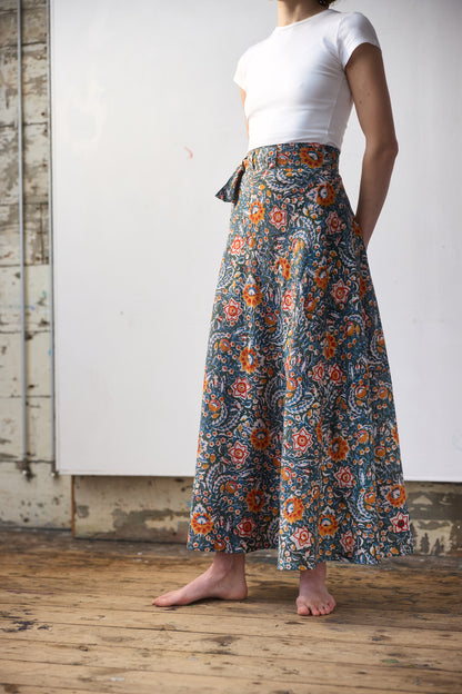 Maxi Wrap Skirt - Spring Bloom