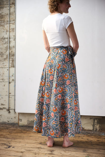 Maxi Wrap Skirt - Spring Bloom