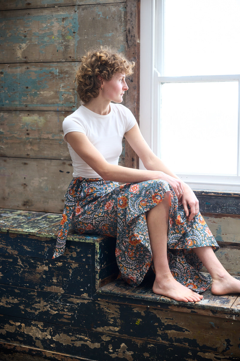 Maxi Wrap Skirt - Spring Bloom
