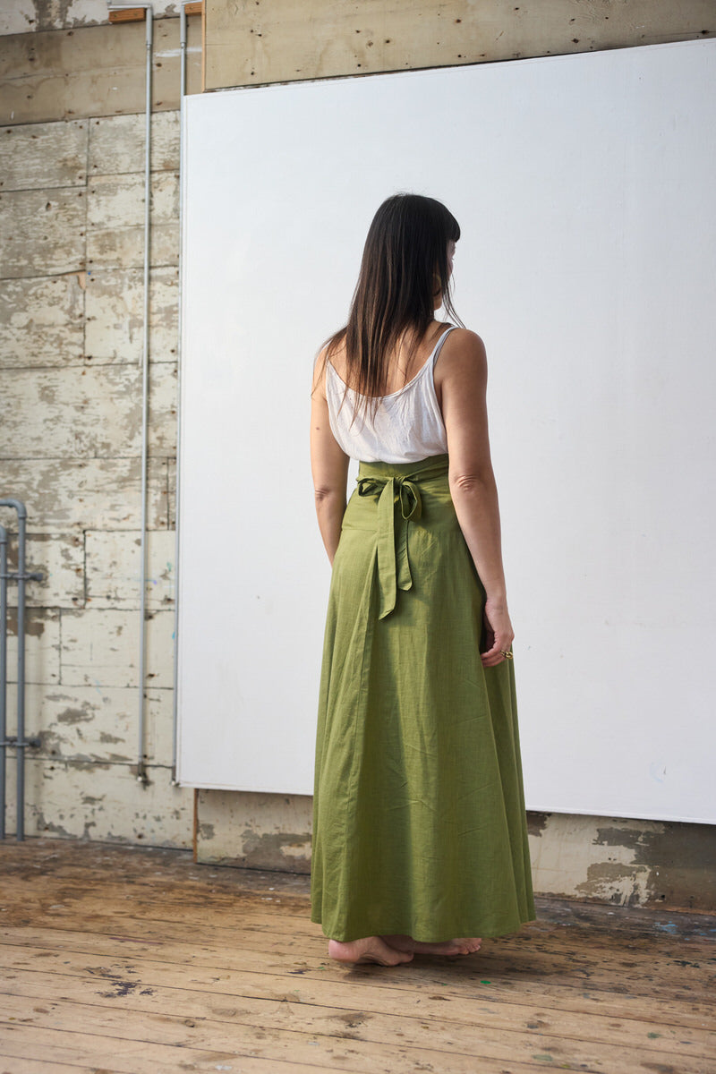 Maxi Wrap Skirt - Wild Sage