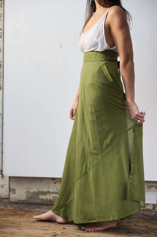 Maxi Wrap Skirt - Wild Sage