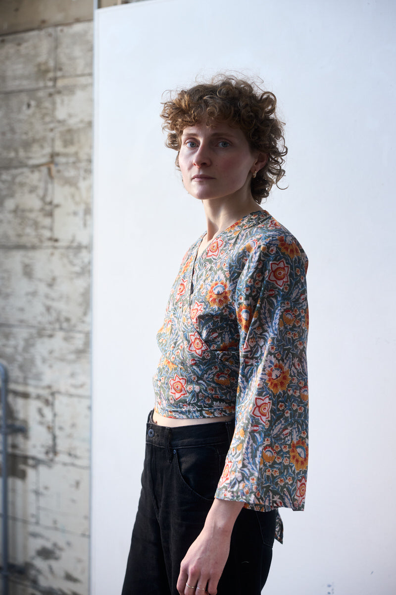 Wrap Top - Spring Bloom