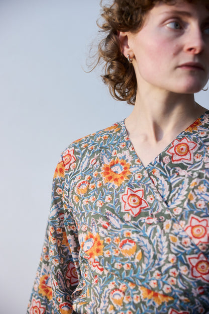 Wrap Top - Spring Bloom
