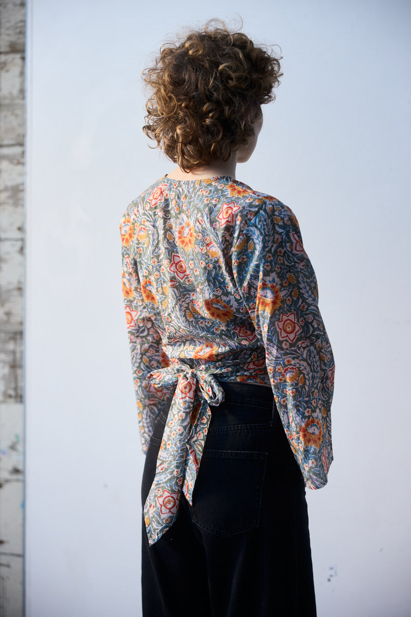 Wrap Top - Spring Bloom
