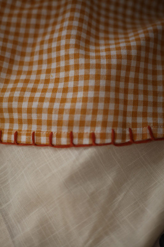 Poet Mini Dress - Marigold Gingham