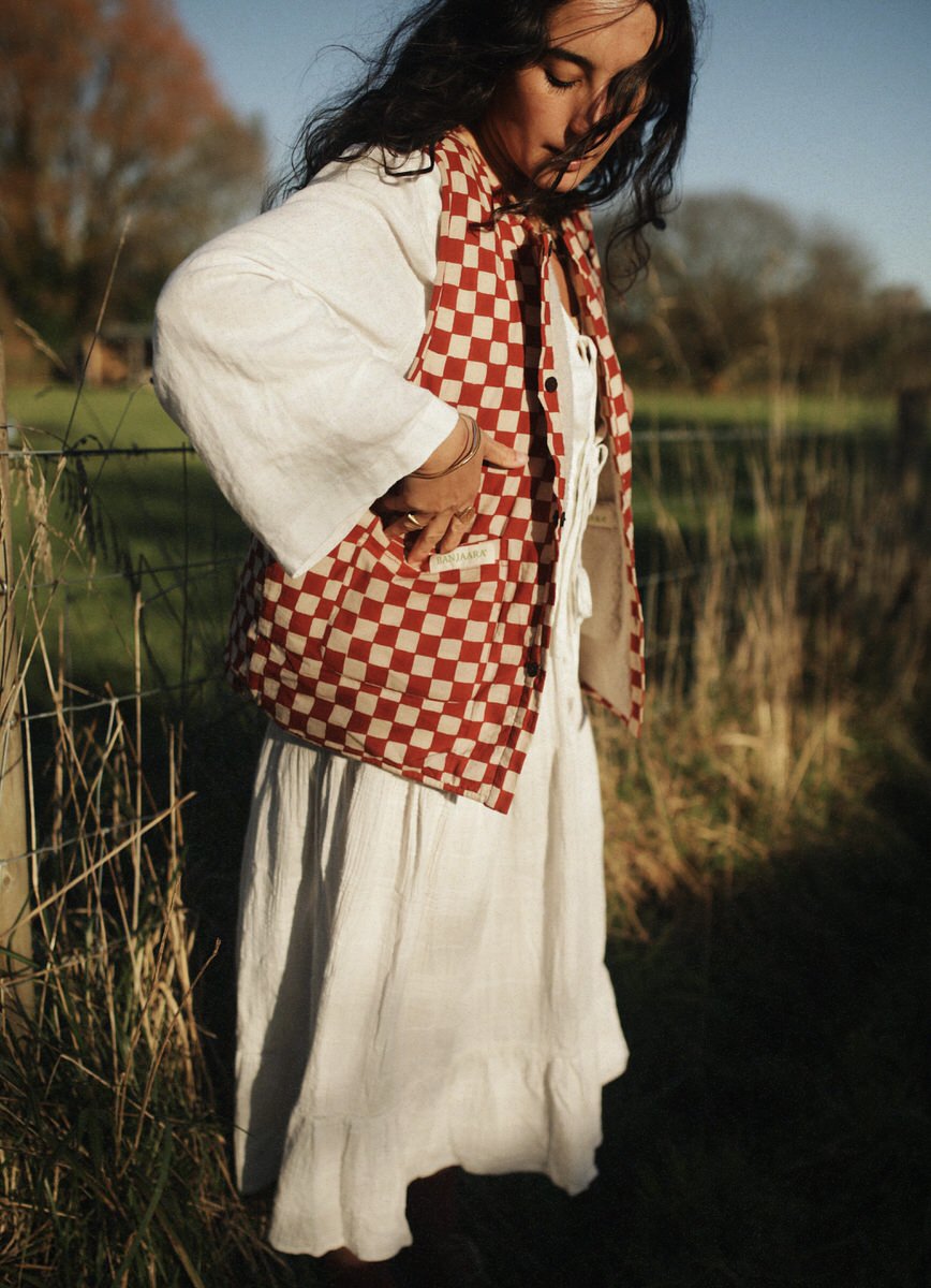 Reversible Gilet - Clay Red