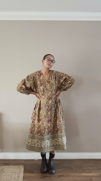 Willow Midi Wrap Dress - Amberfall