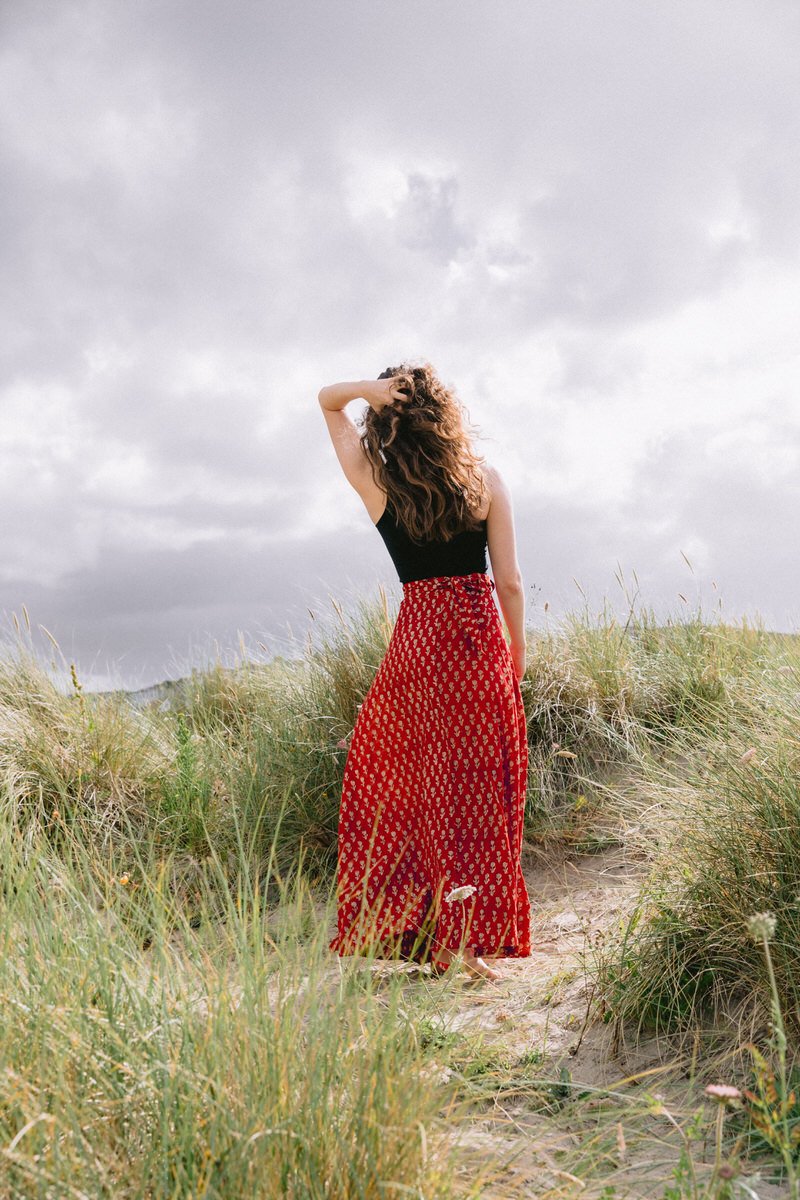Maxi Wrap Skirt - Rose